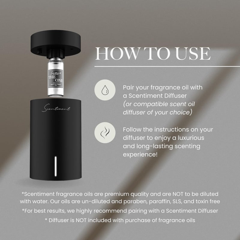 Scentiment Diffuser Oil - Five Designer Collection | Aromatherapy Home Fragrance | Luxurious Scent with Notes of Grapefruit, Lavender, Musk (50 mL) - Image 4